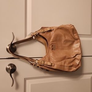 Gold Coach shoulder bag